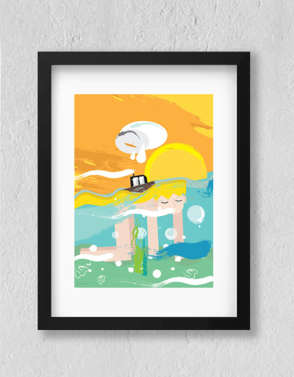 Above The Water" Art Print: The Speed of Peace