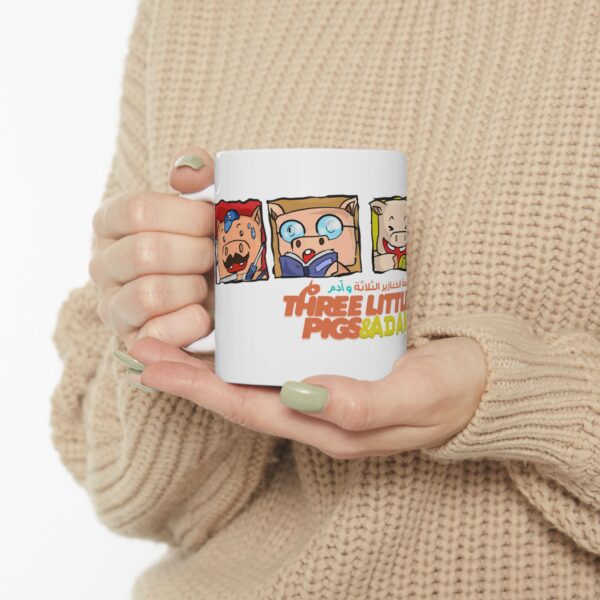 Three Little Pigs and Adam Ceramic Mug, (11oz, 15oz) - Image 5