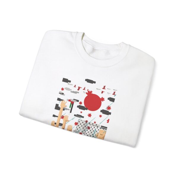 From Palestine to Canada - Unisex Heavy Blend™ Crewneck Sweatshirt - Image 3