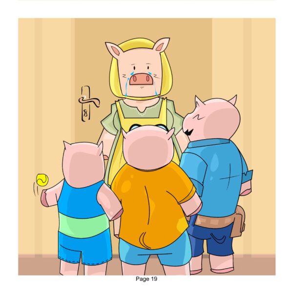 Three Little Pigs and Adam - Illustrated children's book (Digital Version) - Image 5